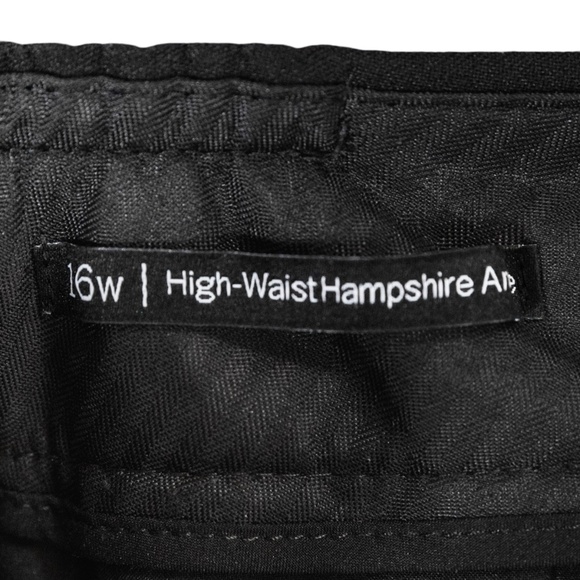 Talbots Women's Hampshire Ankle Pants: Black; Plus 16W - Picture 5 of 13